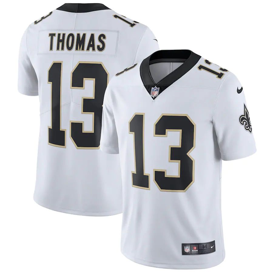 Men New Orleans Saints #13 Michael Thomas Nike White Vapor Untouchable Limited Player NFL Jersey